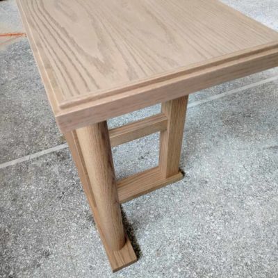 Mini desk for hotels made of oak wood, manufactured according to drawing